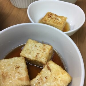 めんつゆで簡単揚げ出し豆腐